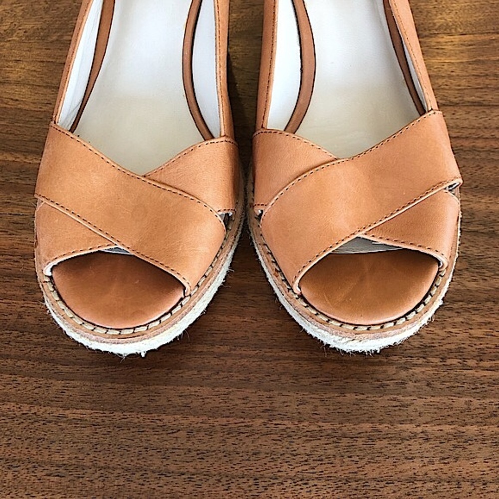 ❌SOLD❌ Michael KORS Sandals, Leather Open Toe ESPADRILLE! - Picture 6 of 16